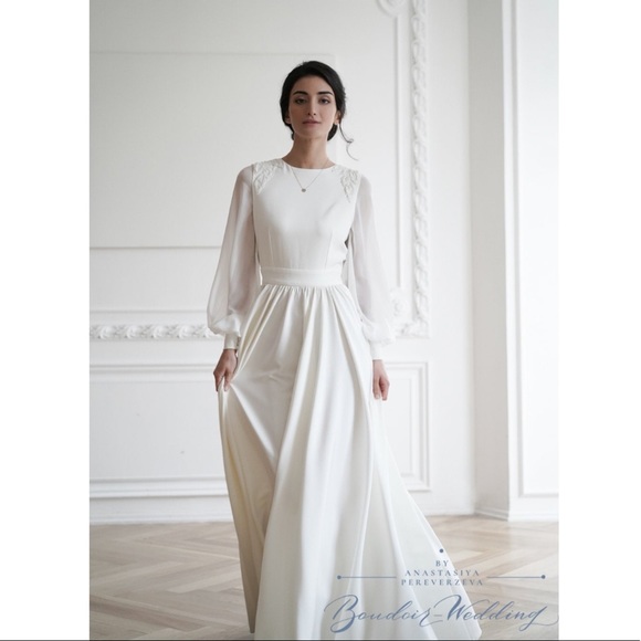 Wedding Dress - White Gown amazing quality - Picture 3 of 8